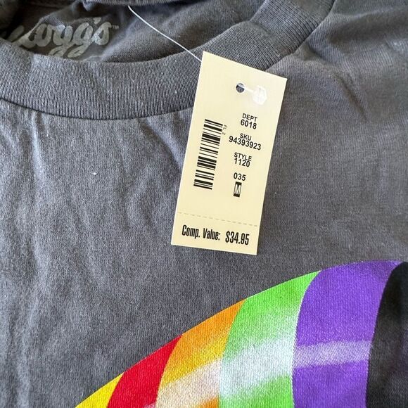 Kelloggs Froot Loops Toucan Sam CHARCOAL GRAY T-shirt M NWT IN PACKAGING - Picture 5 of 6